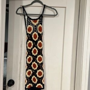 Super cute black crochet dress